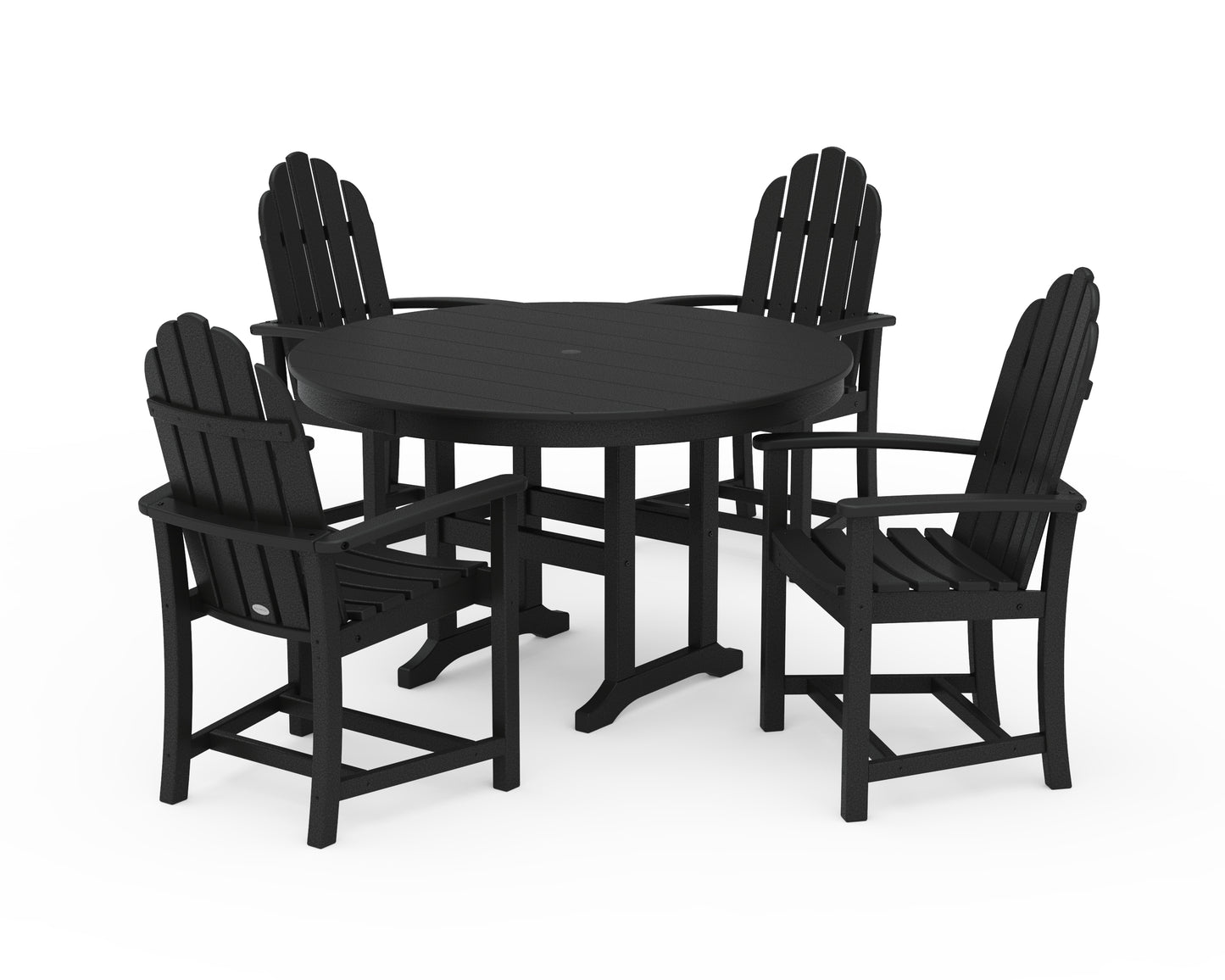 Classic Adirondack 5-Piece Round Farmhouse Dining Set
