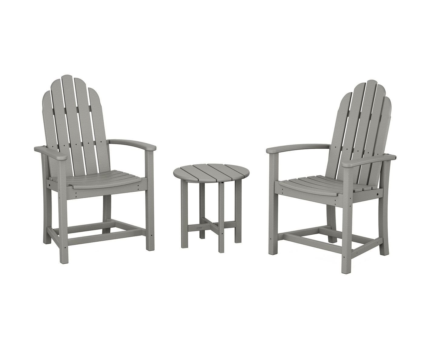 Classic 3-Piece Upright Adirondack Chair Set