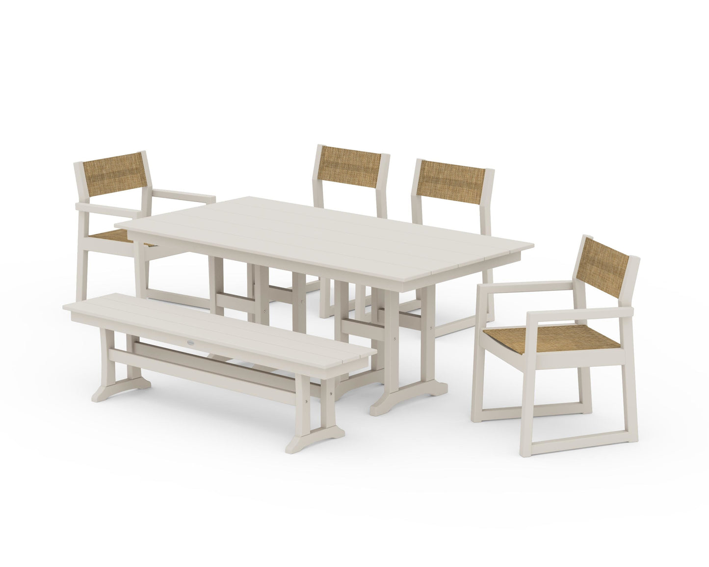 EDGE Sling 6-Piece Farmhouse Dining Set