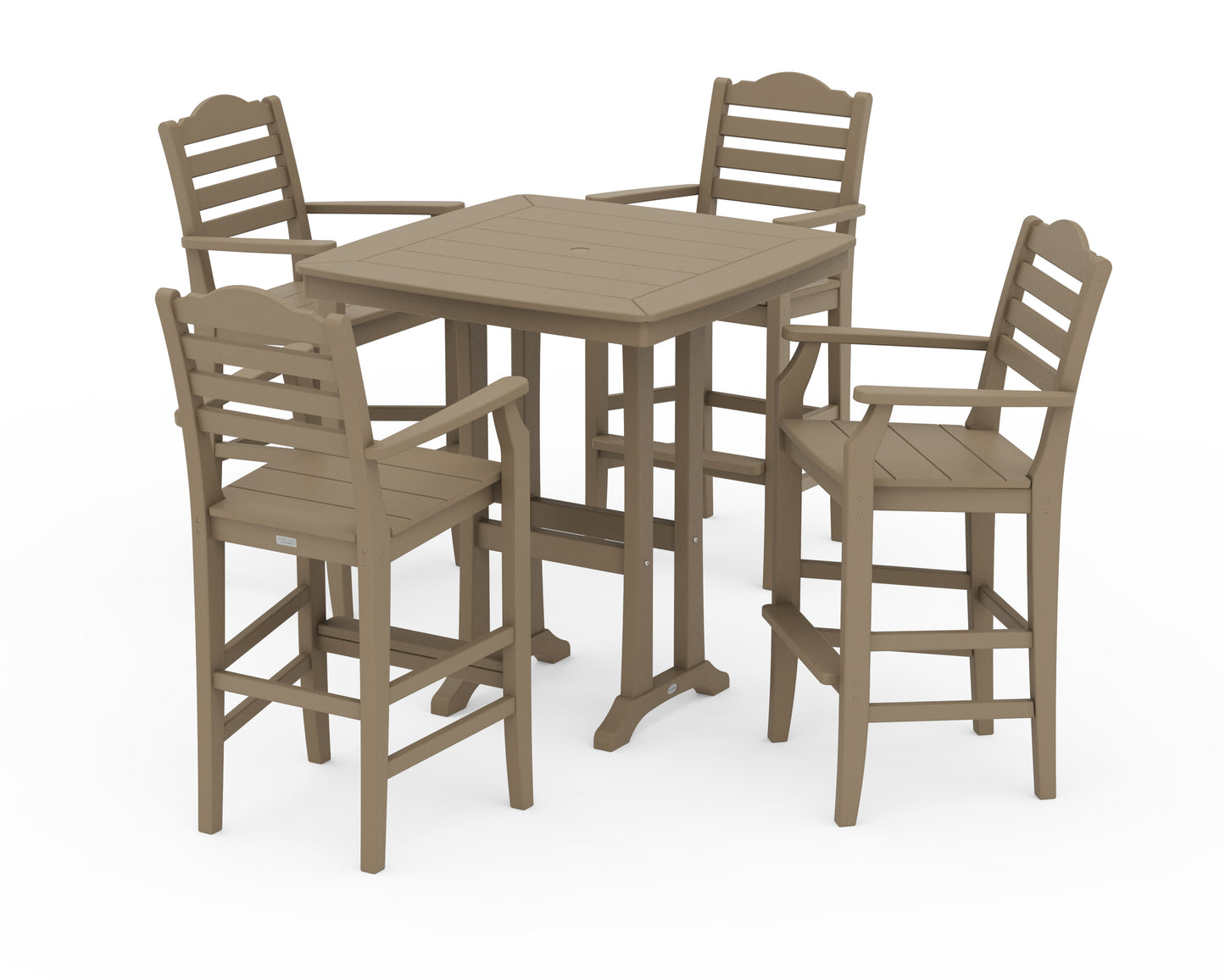 Savannah 5-Piece Bar Set with Trestle Legs