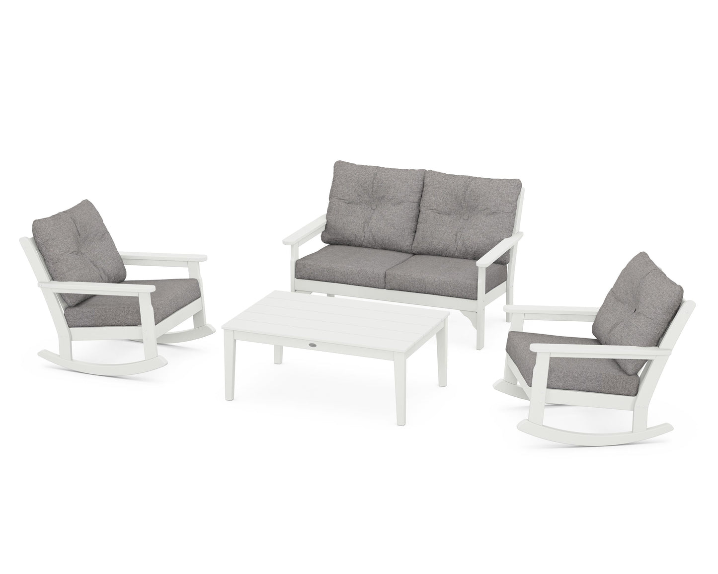 Vineyard 4-Piece Deep Seating Rocking Chair Set