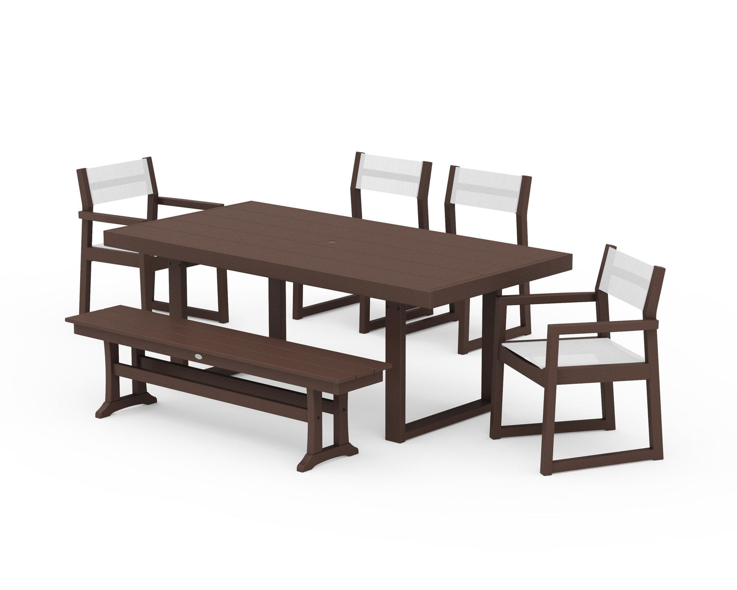 EDGE Sling 6-Piece Dining Set with Bench