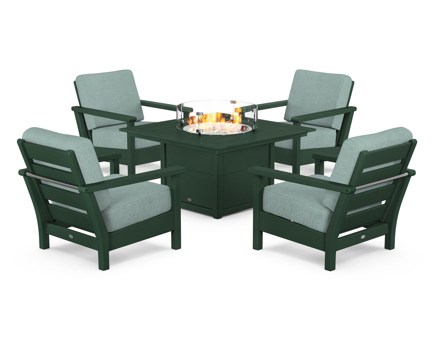 Harbour 5-Piece Conversation Set with Fire Pit Table