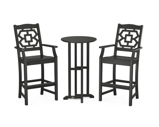 Chinoiserie 3-Piece Farmhouse Bar Set