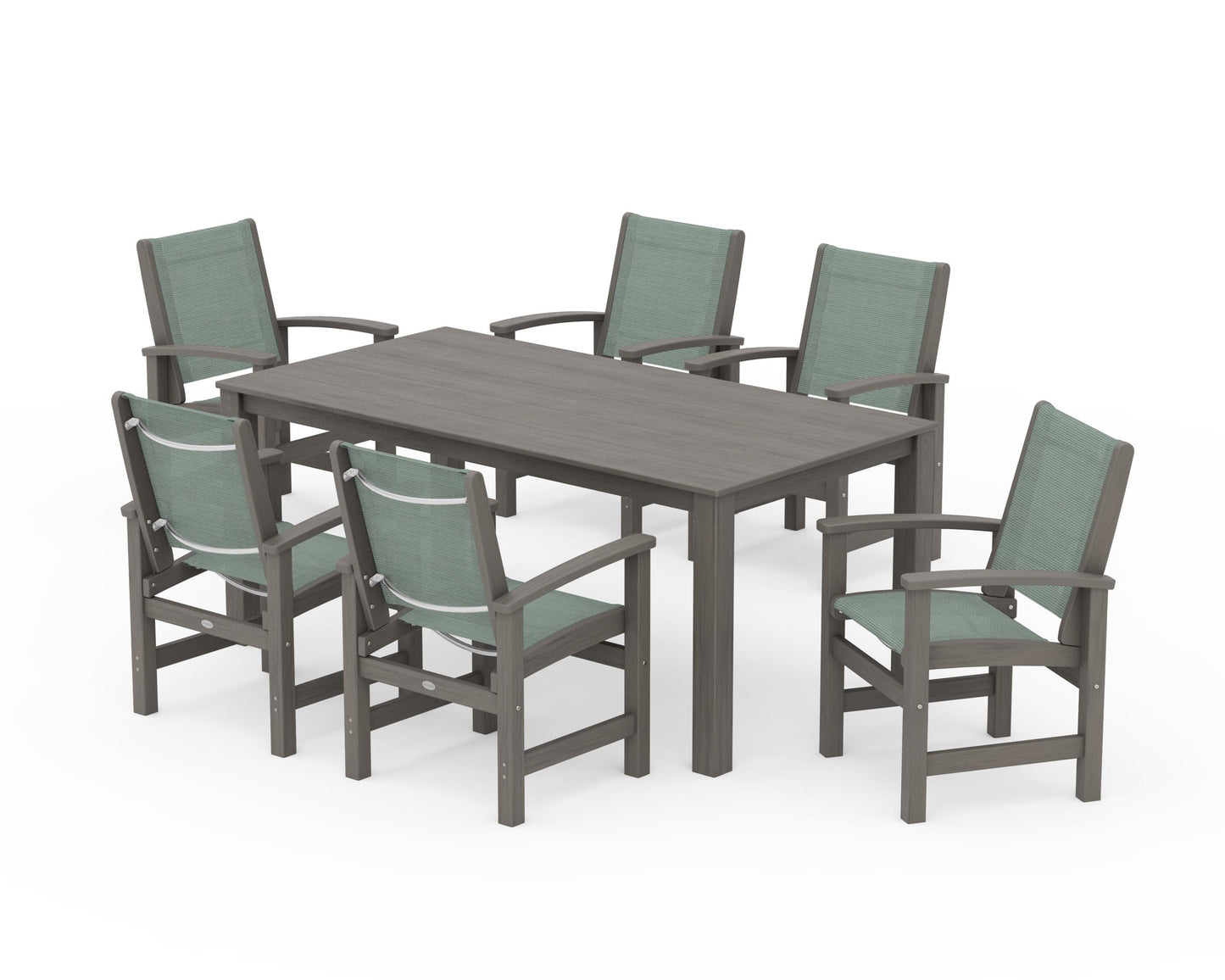 Coastal 7-Piece Parsons Dining Set