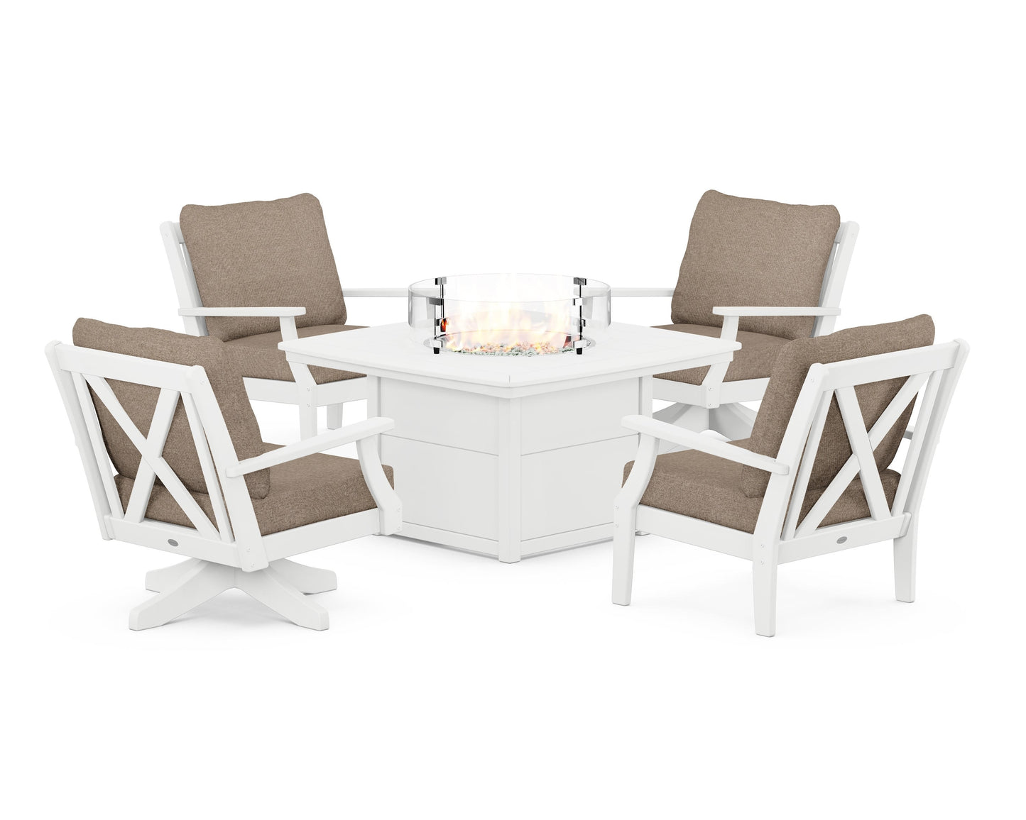 Braxton 5-Piece Deep Seating Set with Fire Table