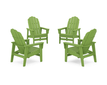 4-Piece Vineyard Grand Upright Adirondack Chair Conversation Set