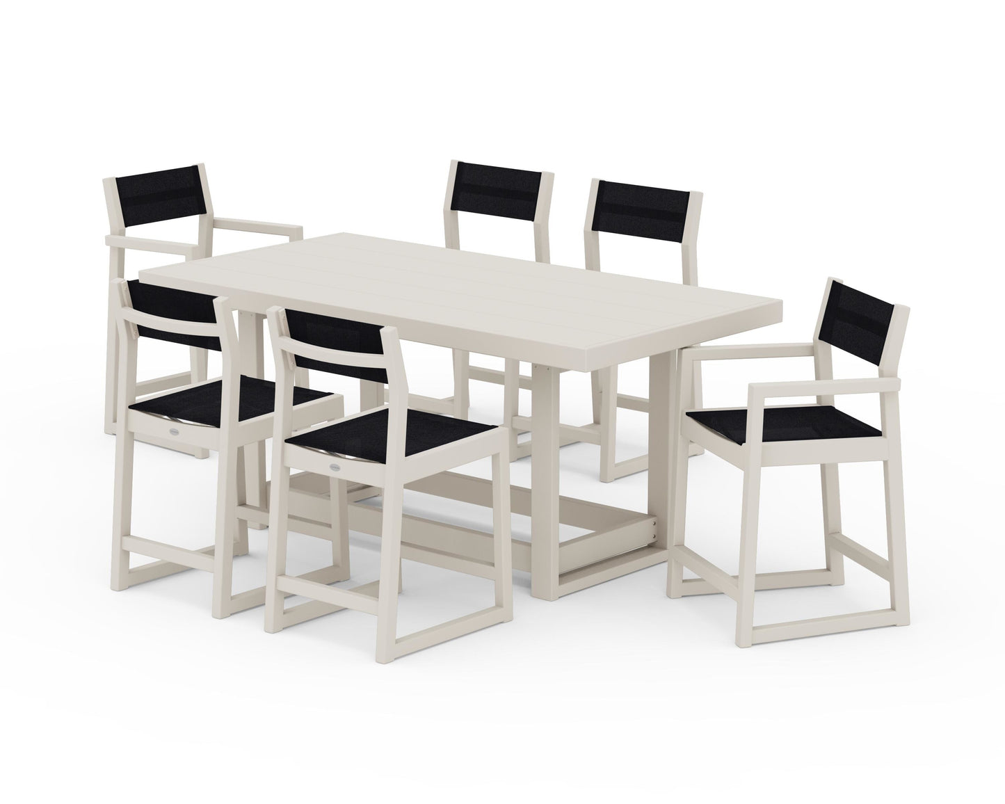 EDGE Sling 7-Piece Counter Table Set