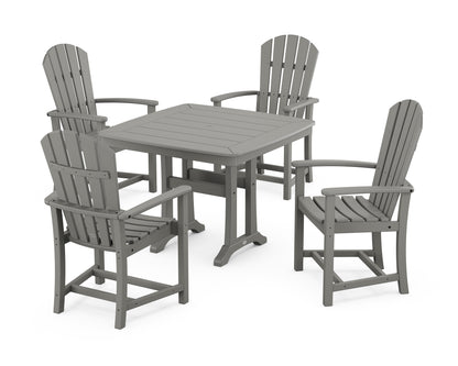 Palm Coast 5-Piece Dining Set with Trestle Legs