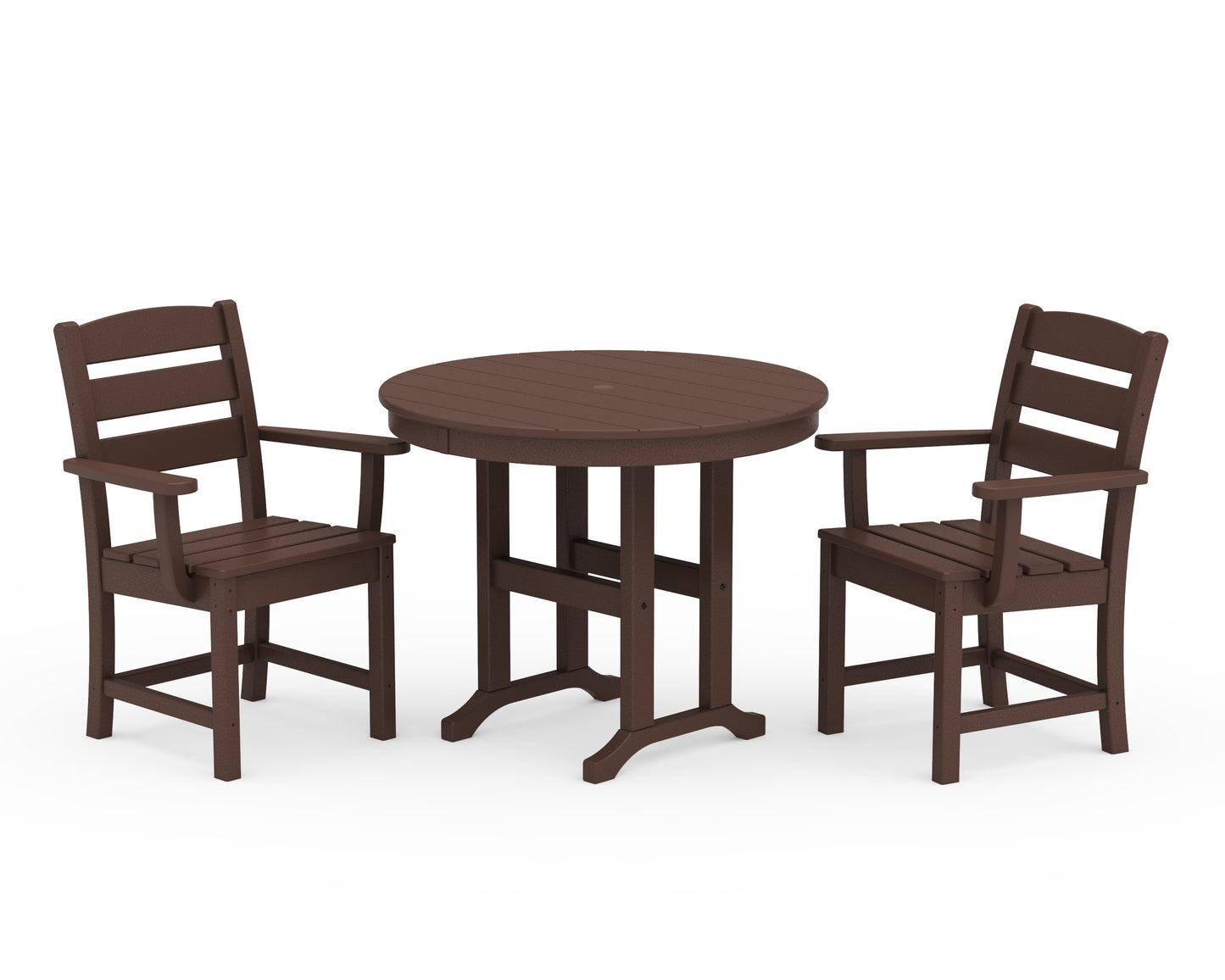 Lakeside 3-Piece Round Dining Set