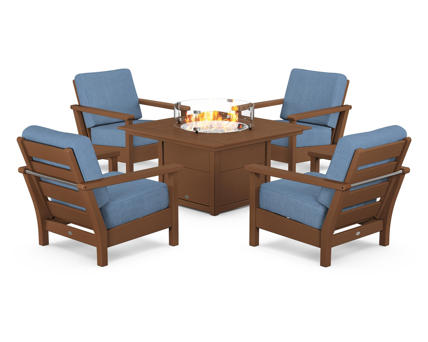Harbour 5-Piece Conversation Set with Fire Pit Table