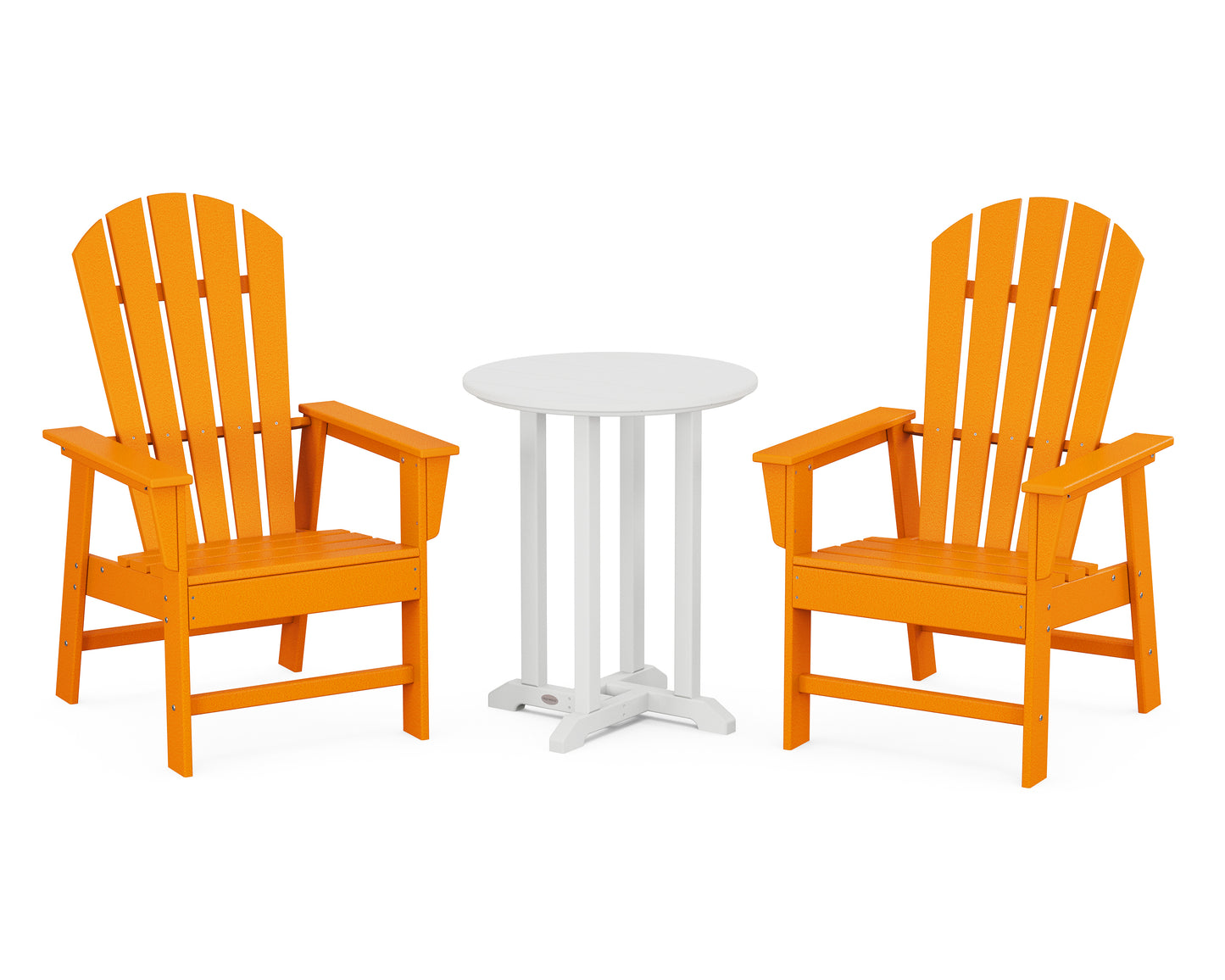 South Beach 3-Piece Round Farmhouse Dining Set