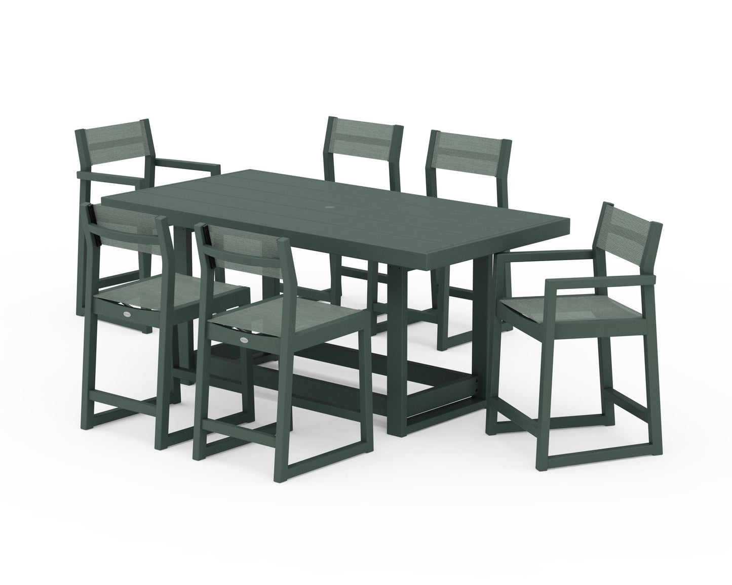EDGE Sling 7-Piece Counter Table Set