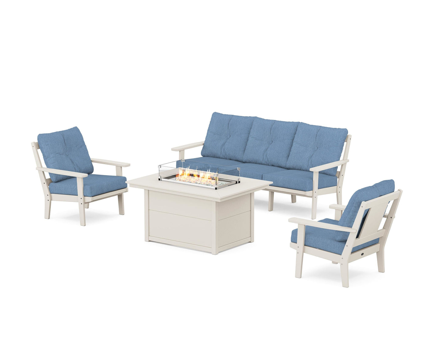 Prairie Deep Seating Fire Pit Table Set