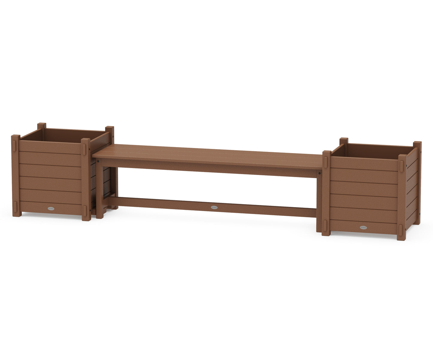 60" Nautical Straight Planter Bench Set - Large