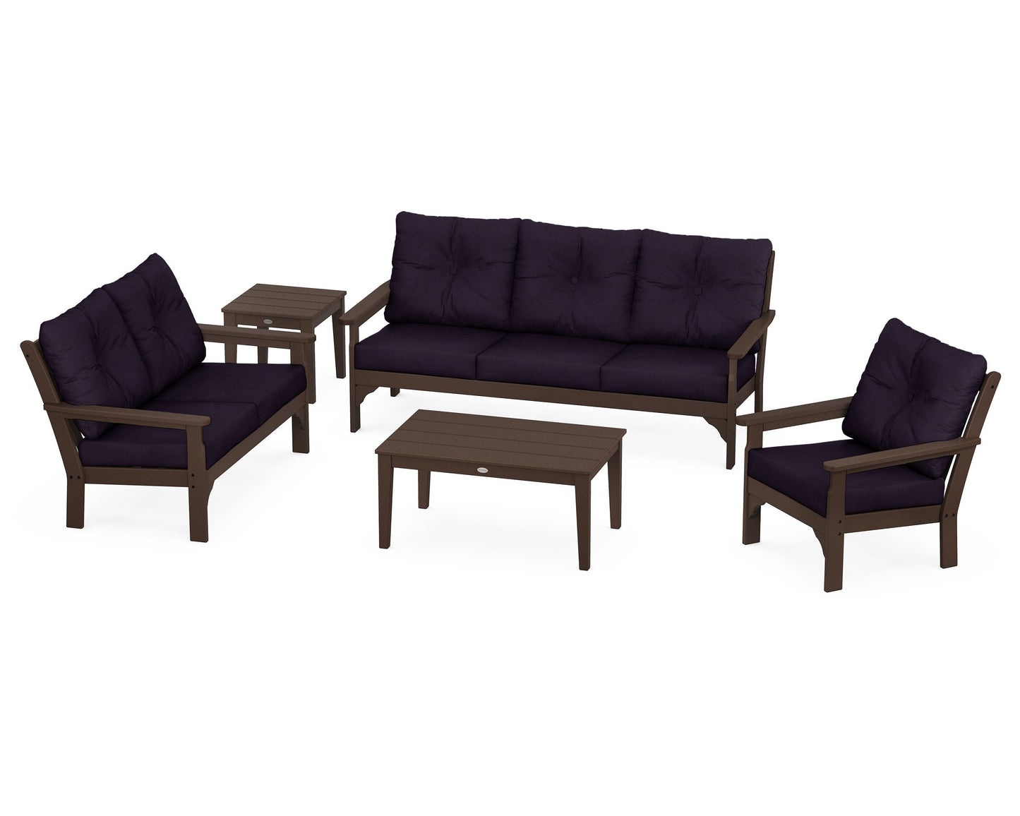 Vineyard 5 Piece Deep Seating Set