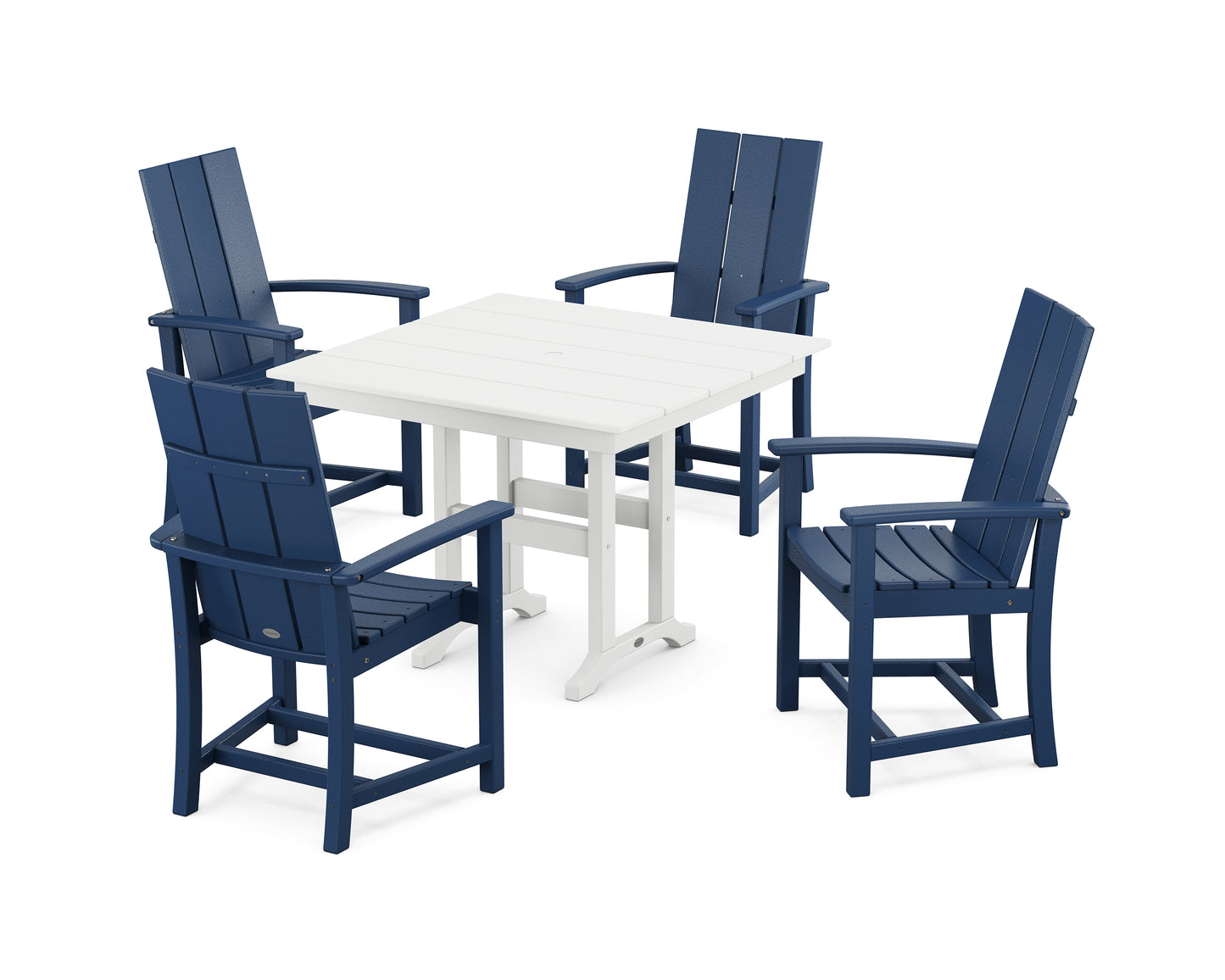 Modern Adirondack 5-Piece Farmhouse Dining Set