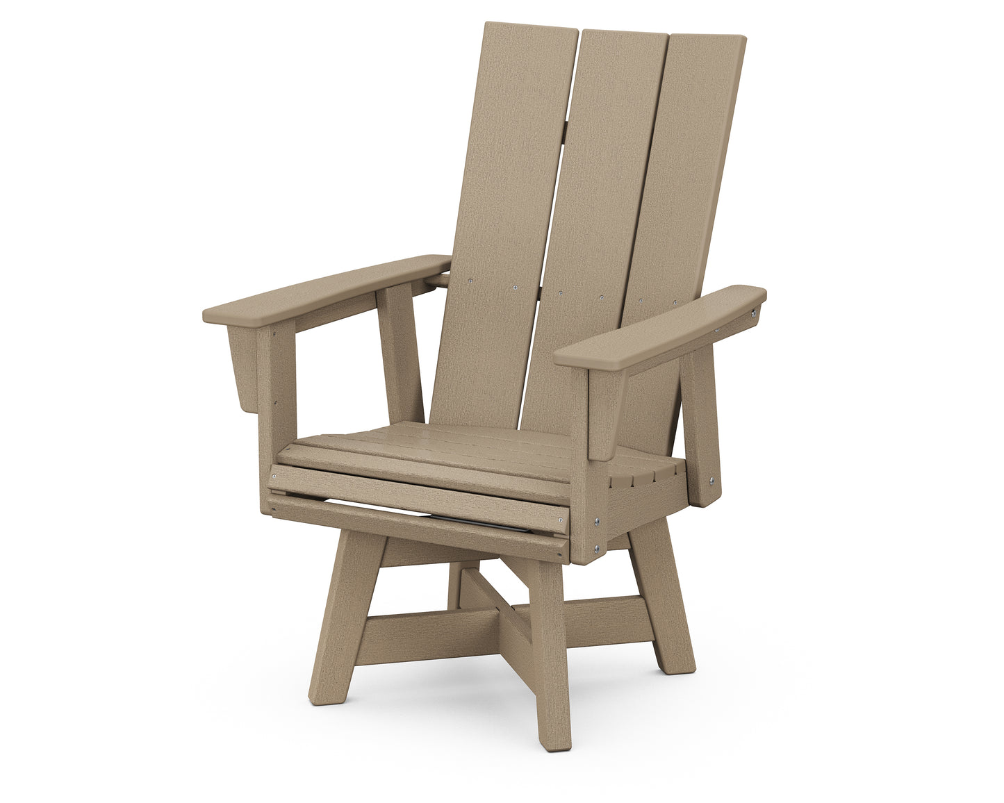 Modern Curveback Adirondack Swivel Dining Chair