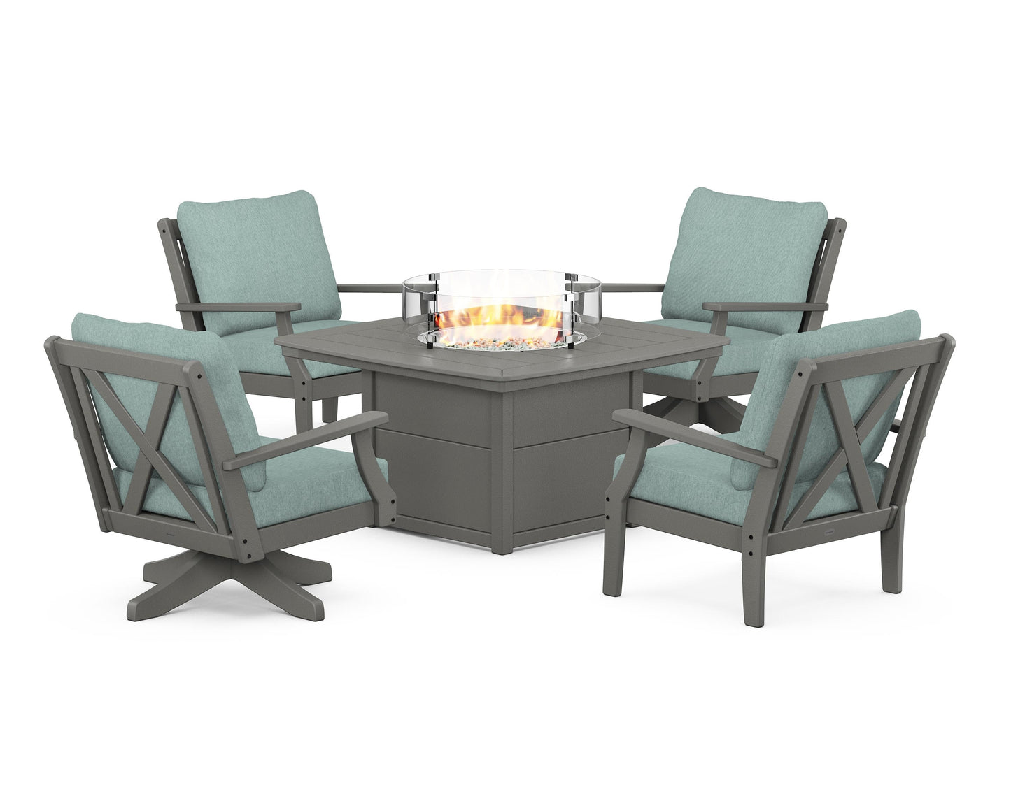 Braxton 5-Piece Deep Seating Set with Fire Table