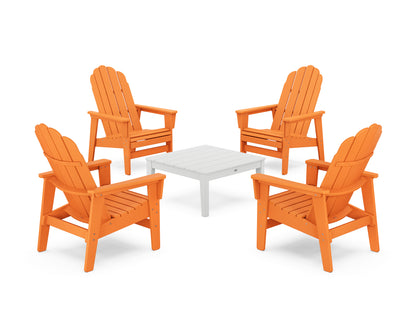 5-Piece Vineyard Grand Upright Adirondack Chair Conversation Group