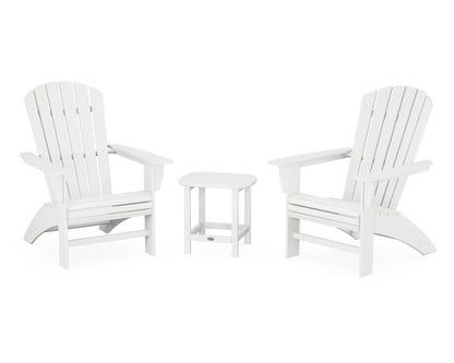 Nautical 3-Piece Curveback Adirondack Set