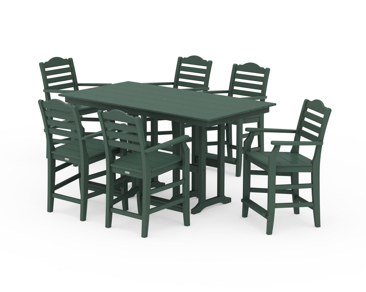 Savannah Arm Chair 7-Piece Farmhouse Counter Set