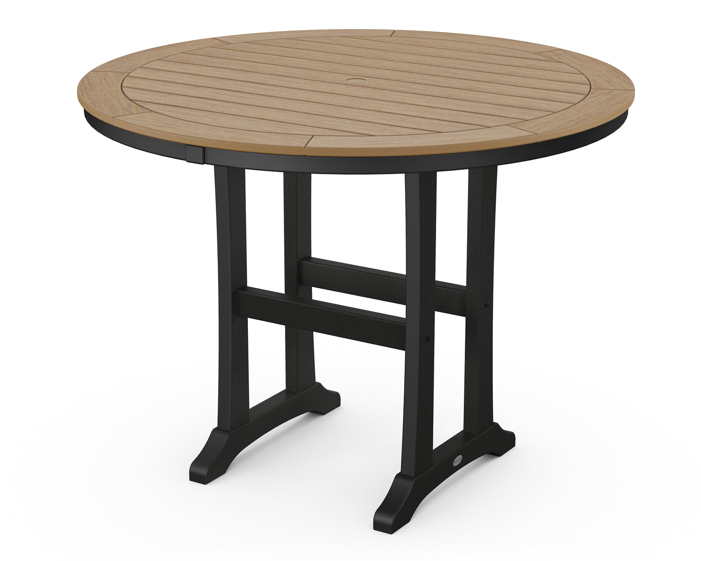 Nautical Trestle 48" Round Counter Table