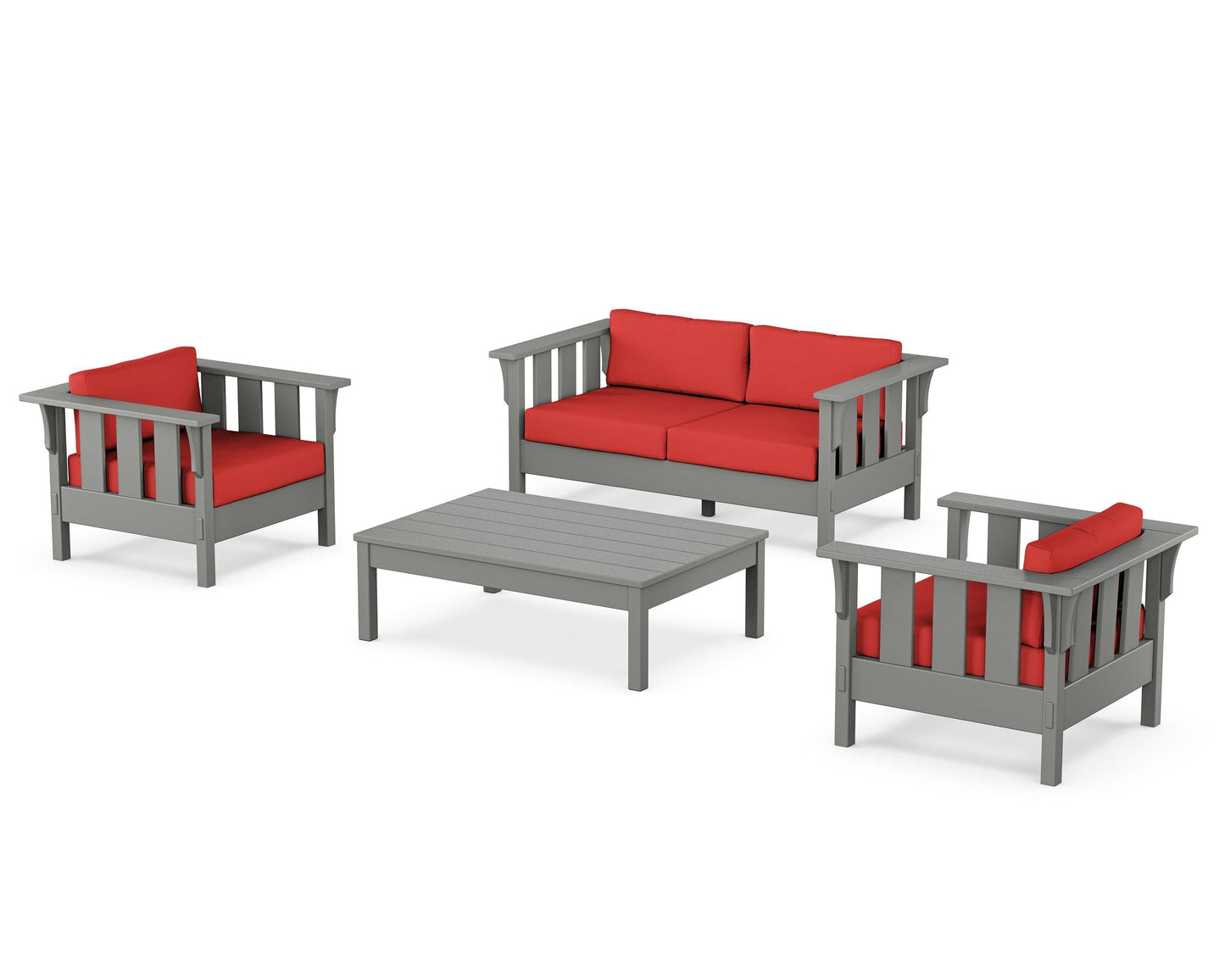 Acadia 4-Piece Deep Seating Set with Loveseat