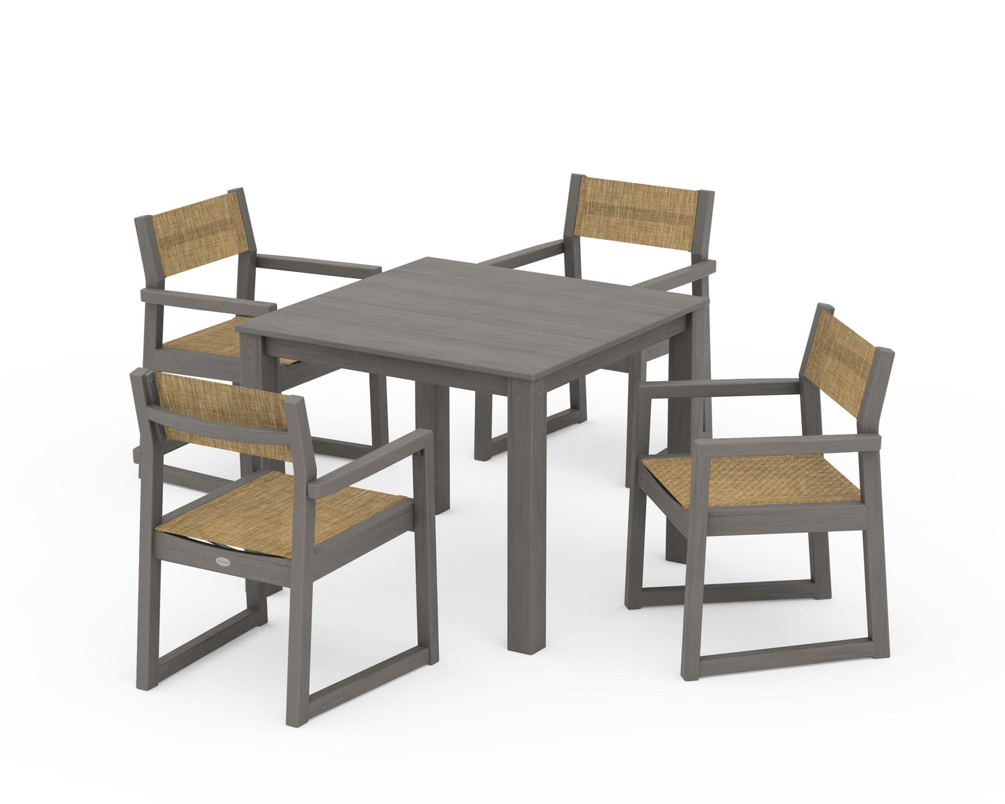 EDGE Sling Arm Chair 5-Piece Parsons Dining Set