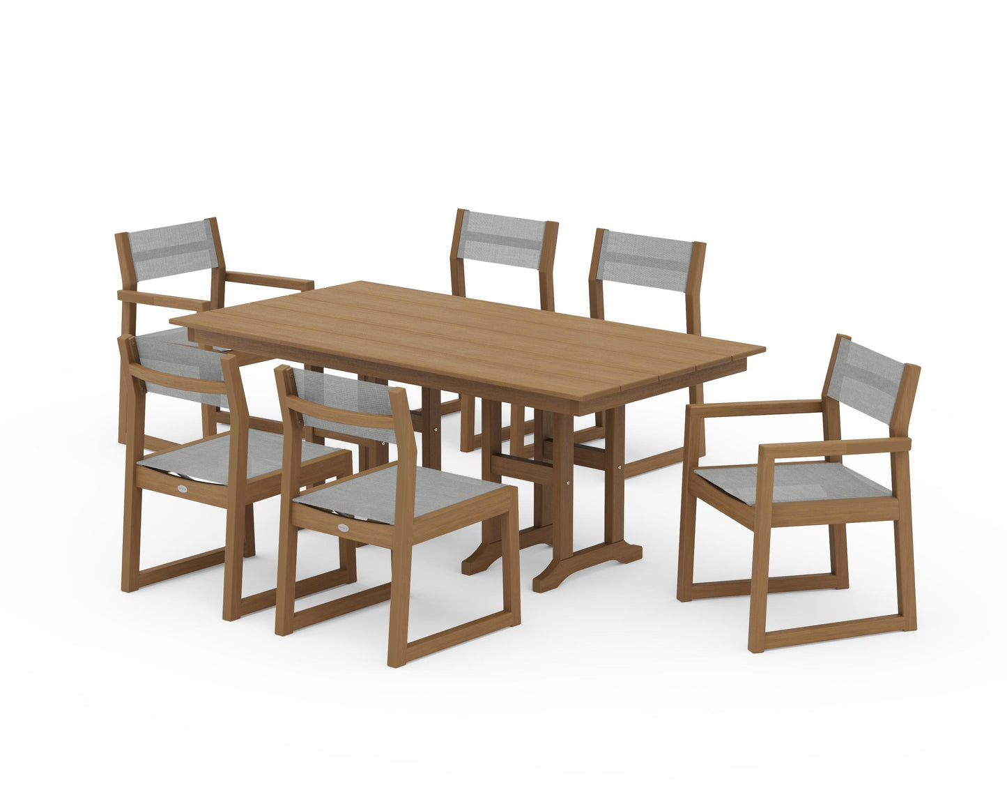 EDGE Sling 7-Piece Farmhouse Dining Set