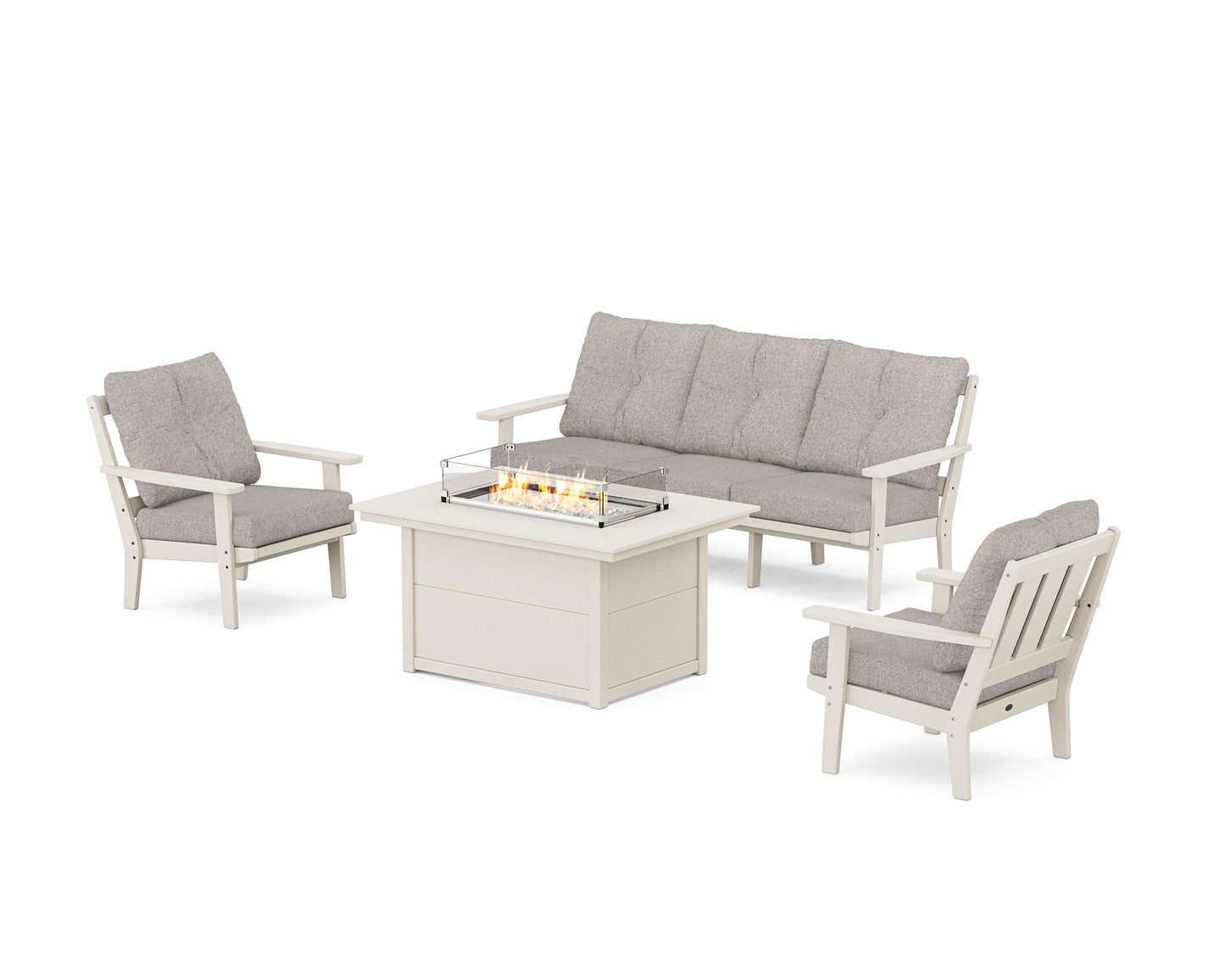 Oxford Deep Seating Fire Pit Table Set