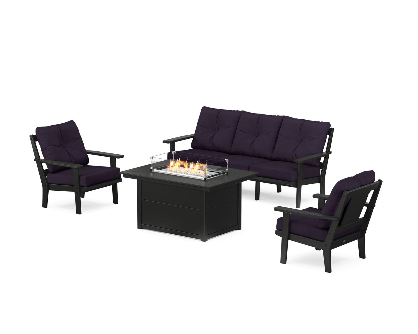 Prairie Deep Seating Fire Pit Table Set