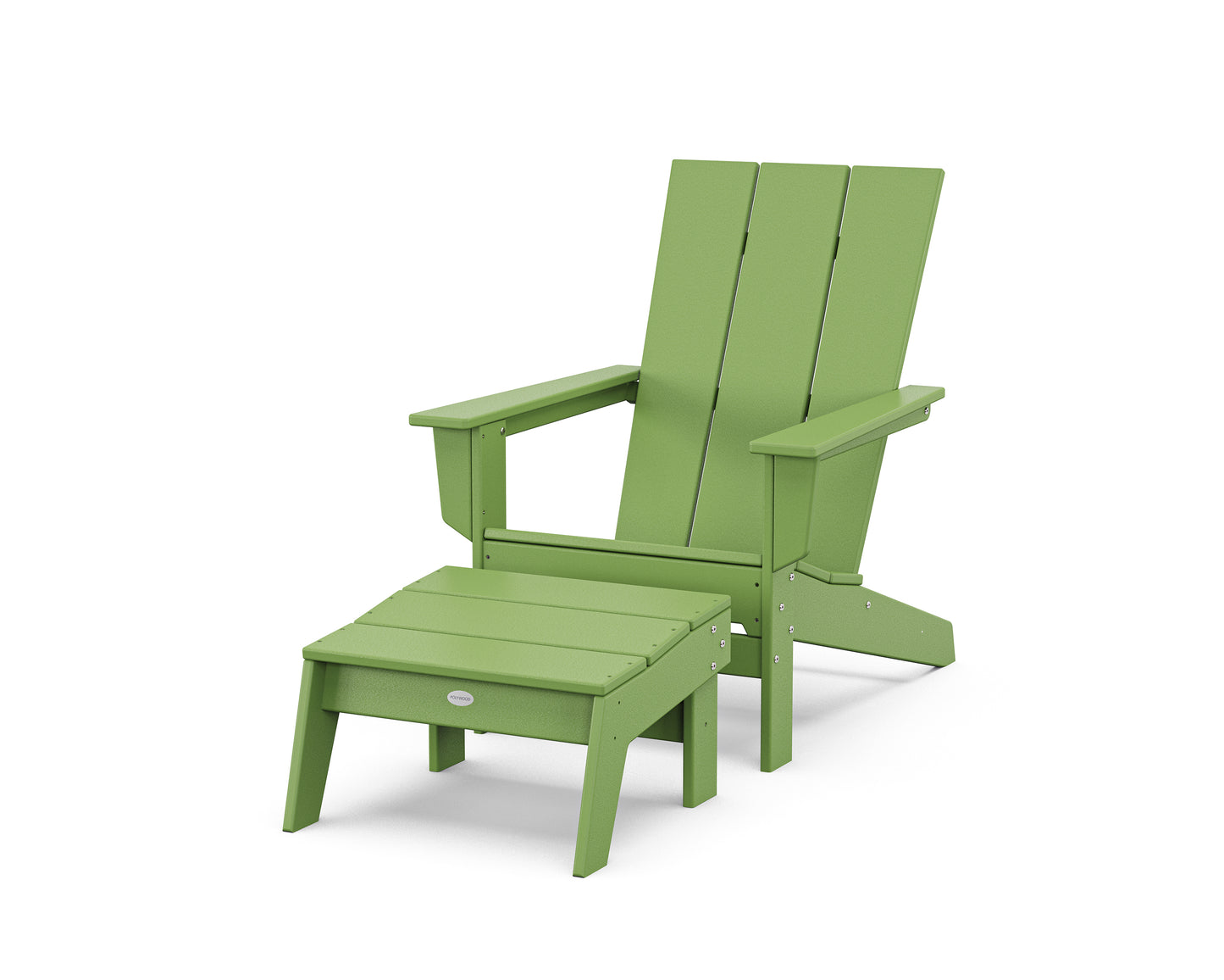 Modern Studio Adirondack Chair with Ottoman