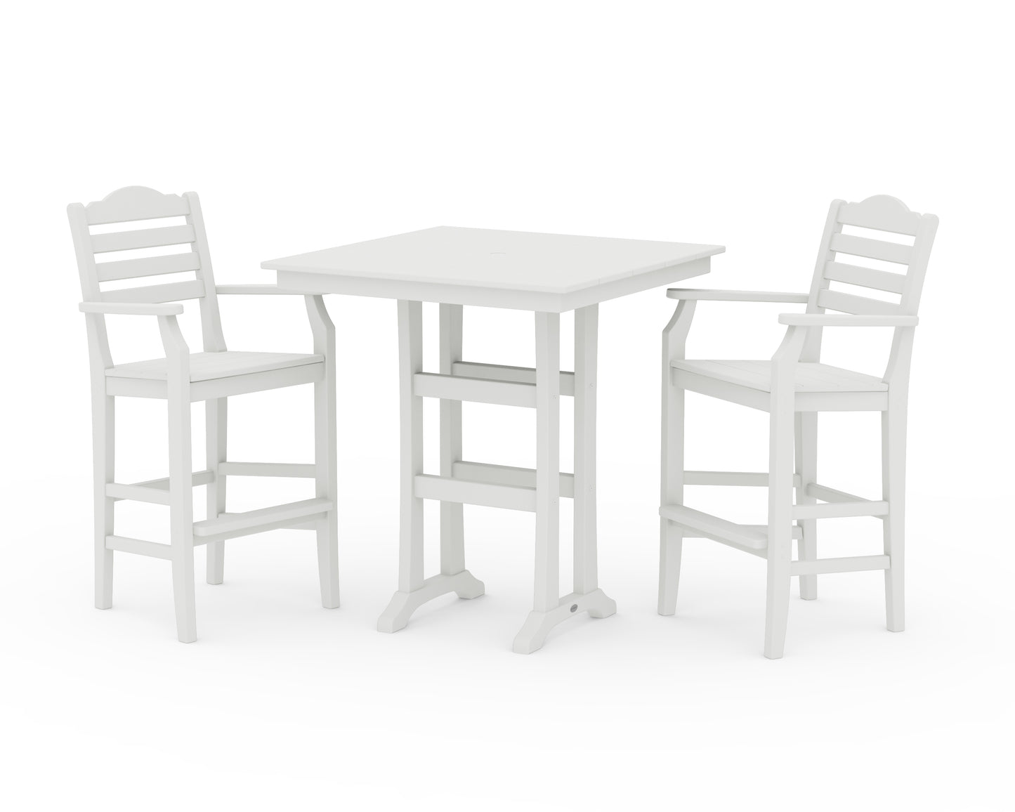 Savannah 3-Piece Farmhouse Bar Set with Trestle Legs