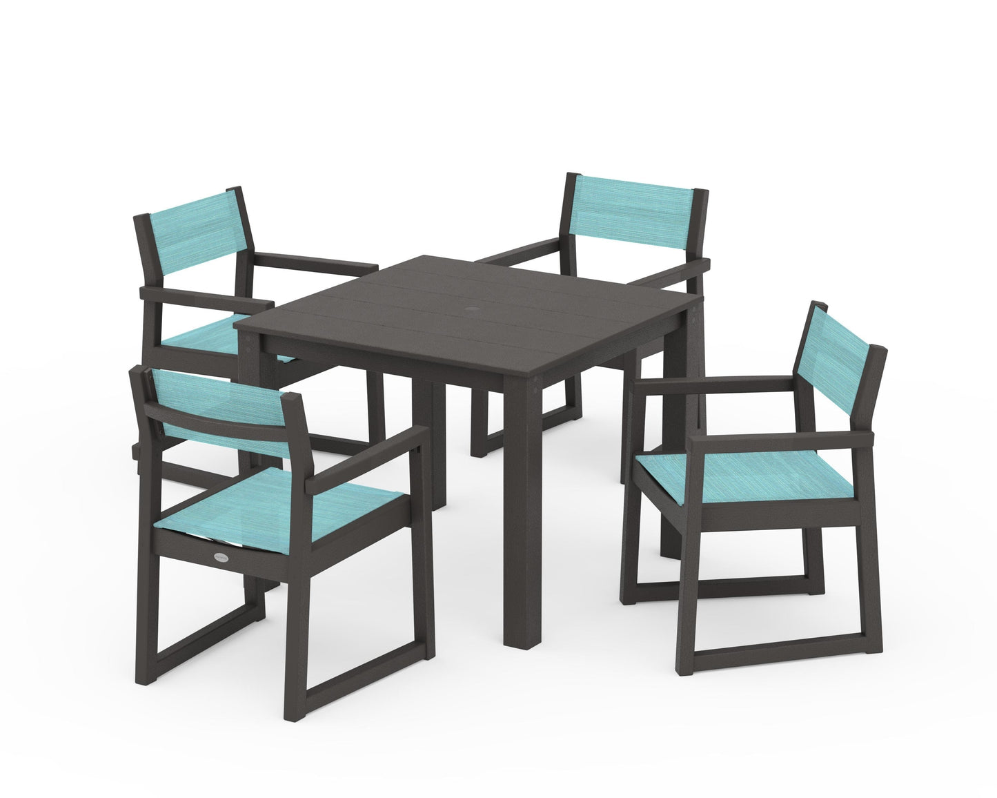 EDGE Sling Arm Chair 5-Piece Parsons Dining Set