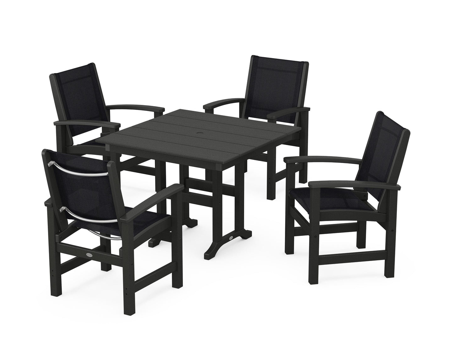Coastal 5-Piece Farmhouse Dining Set