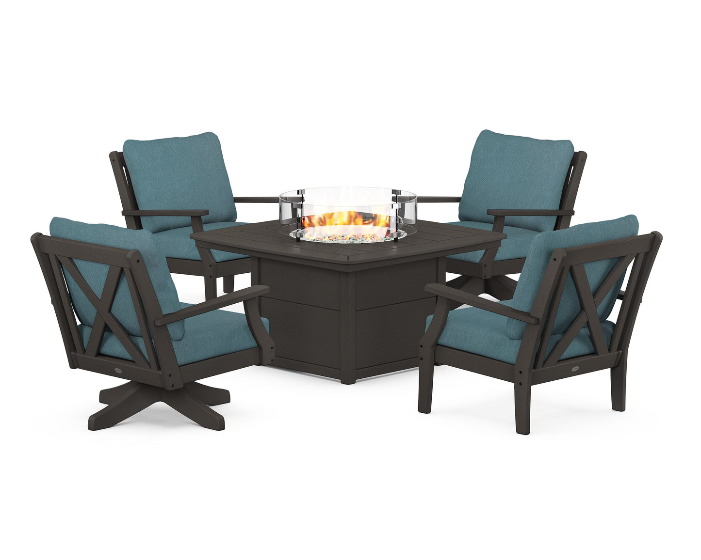 Braxton 5-Piece Deep Seating Set with Fire Table