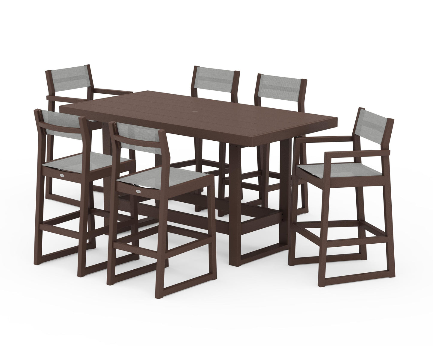 EDGE Sling 7-Piece Bar Table Set