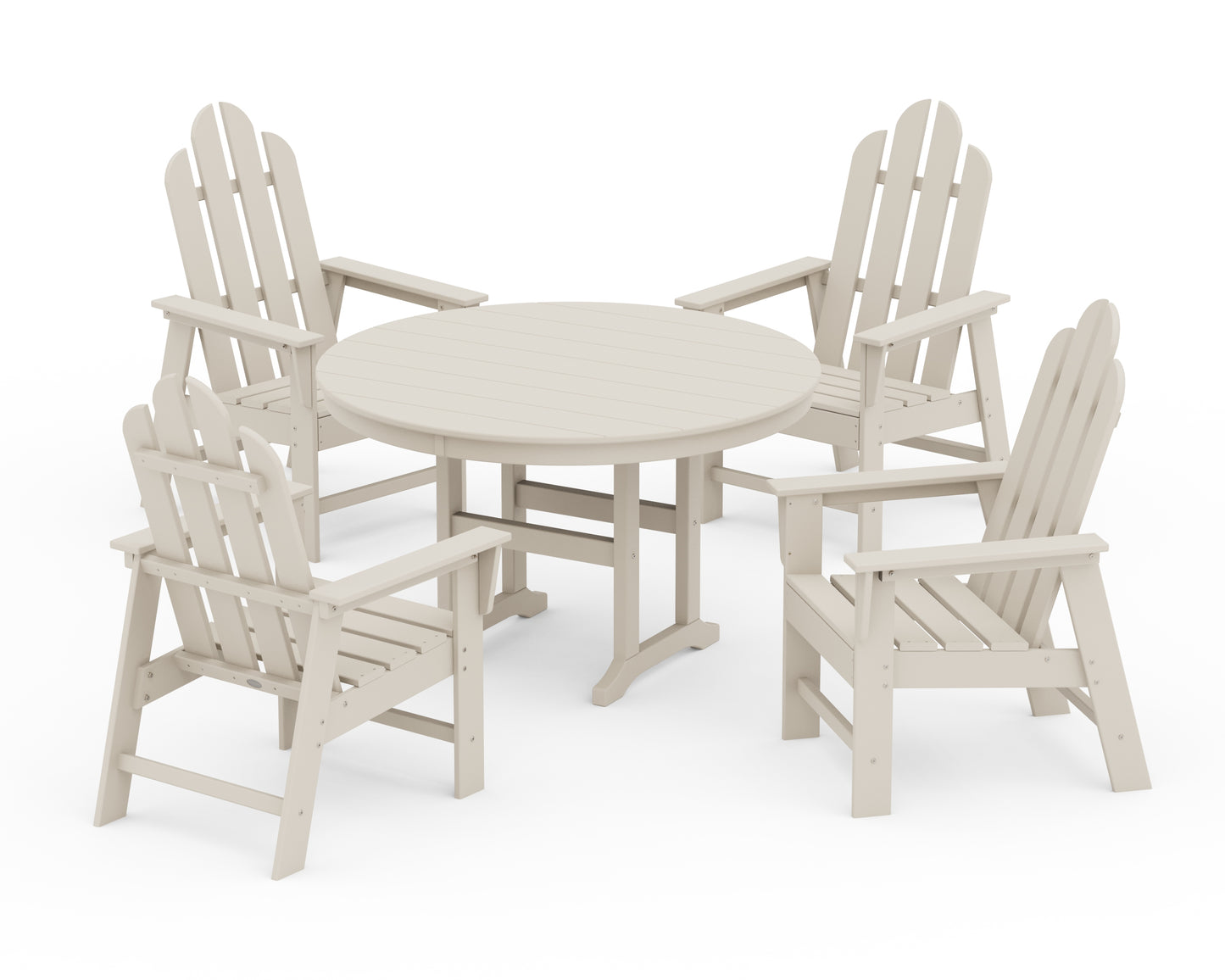 Long Island 5-Piece Round Farmhouse Dining Set
