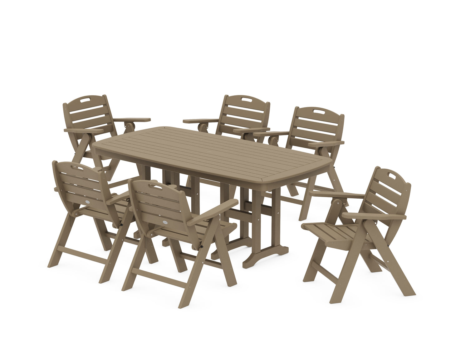 Nautical Lowback 7-Piece Dining Set