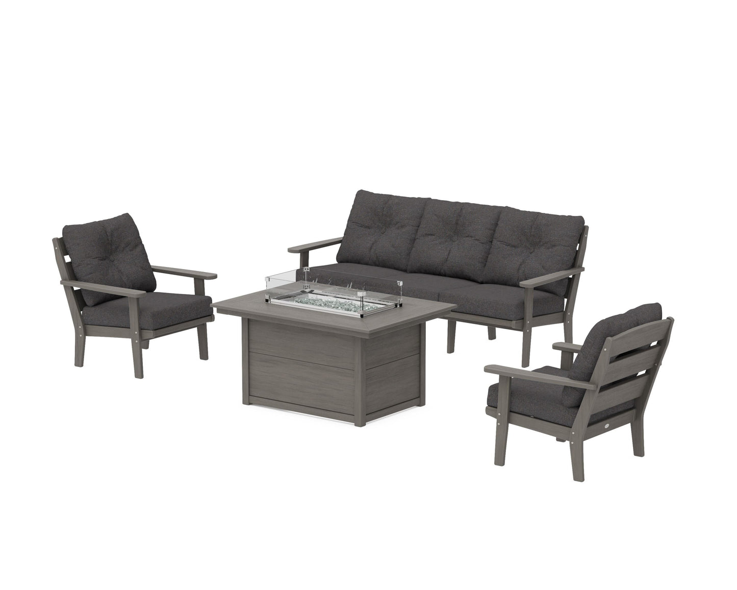 Lakeside Deep Seating Fire Pit Table Set