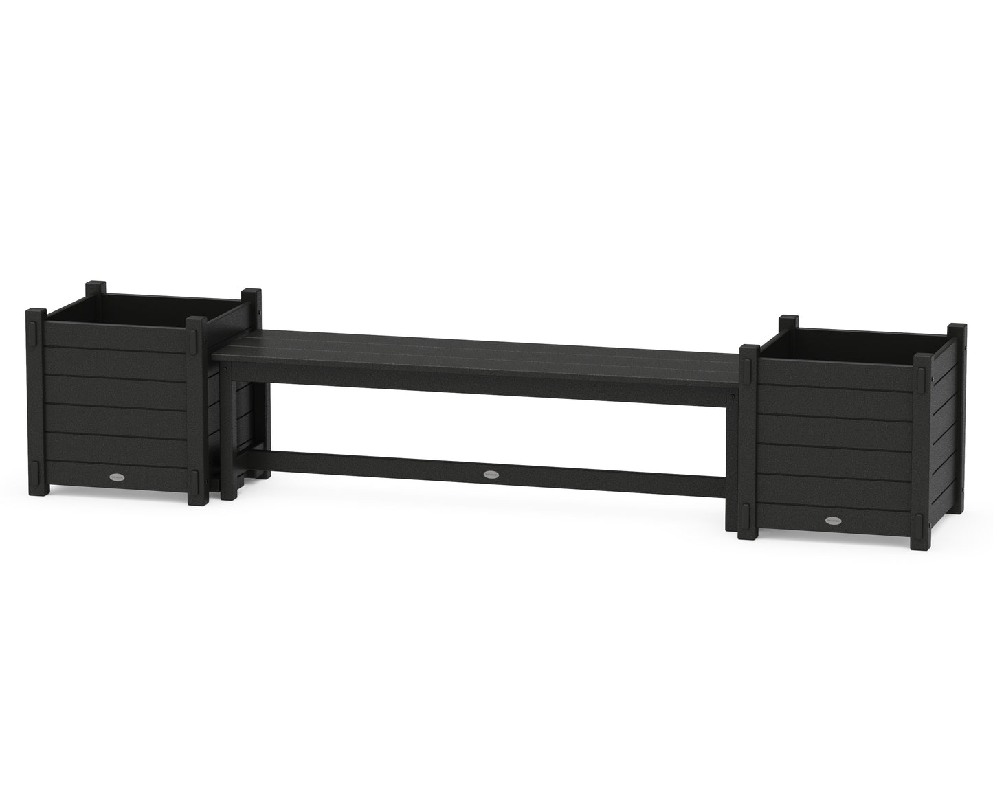 60" Nautical Straight Planter Bench Set - Large