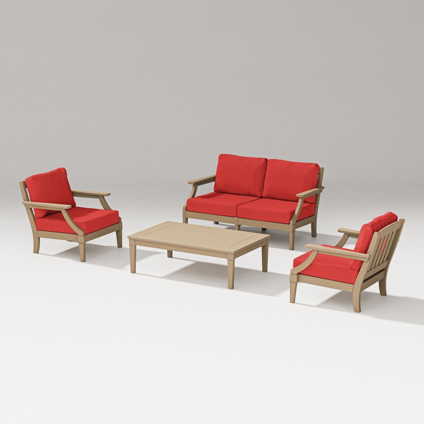 Estate Lounge 4-Piece Loveseat Set