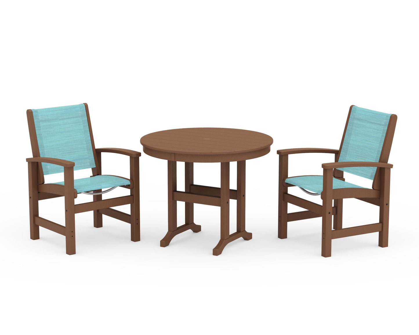 Coastal 3-Piece Round Dining Set