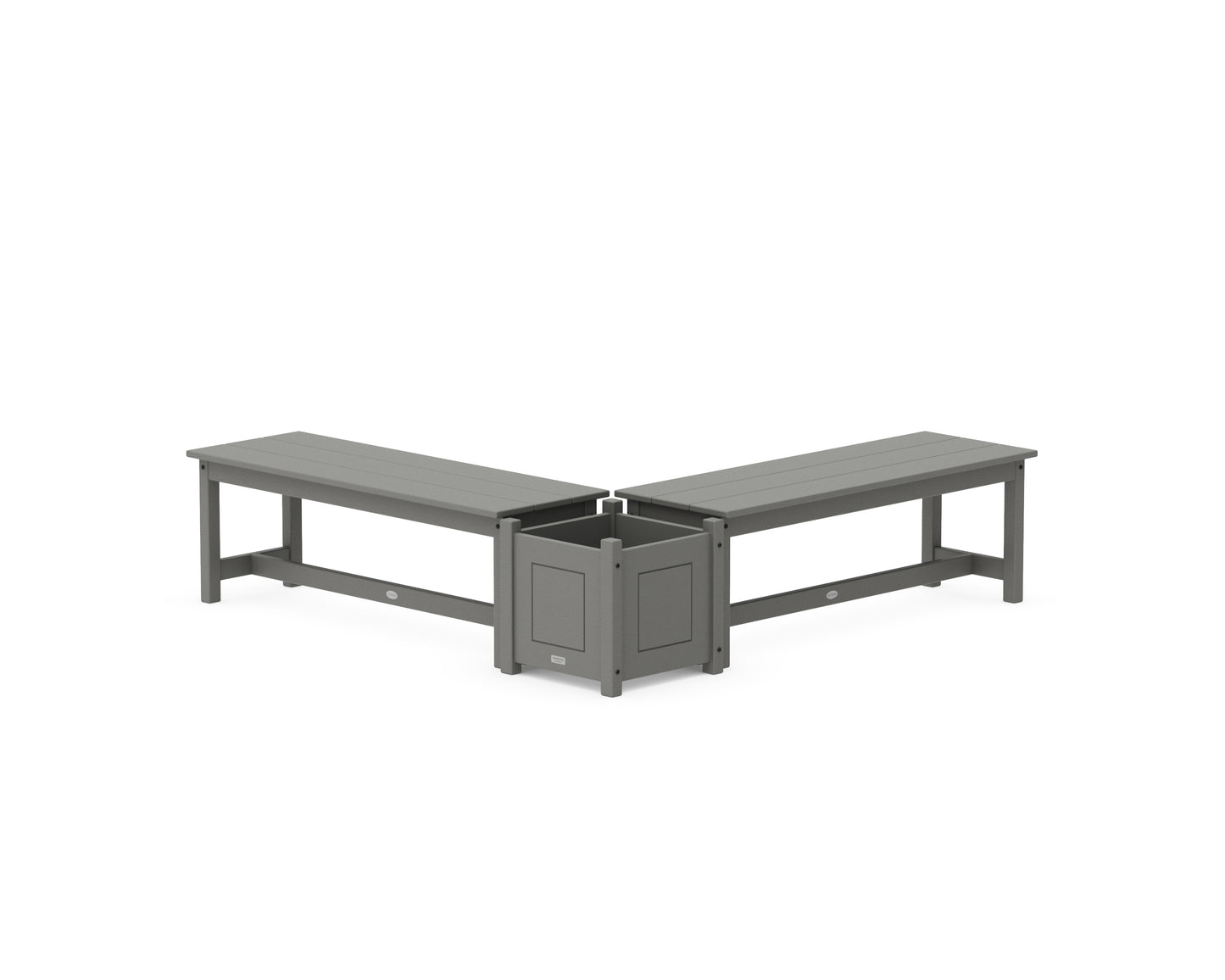 48" Country Living L- Shaped Planter Bench Set