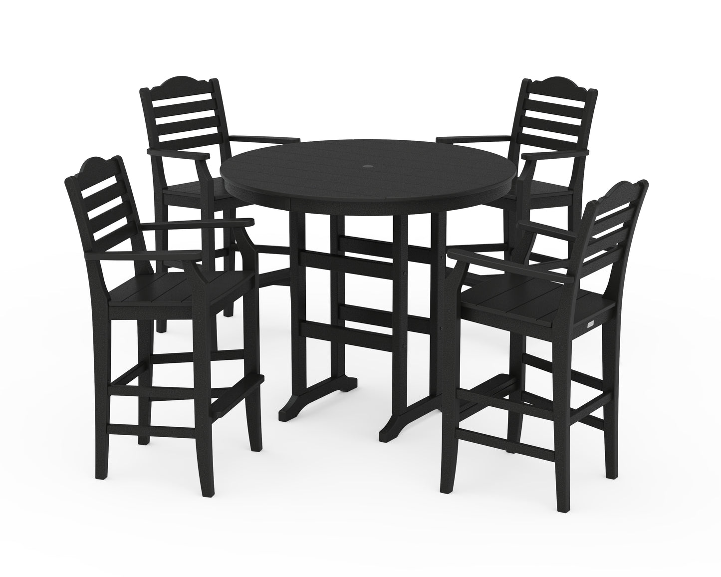 Savannah 5-Piece Round Farmhouse Bar Set