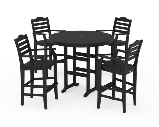 Savannah 5-Piece Round Farmhouse Bar Set