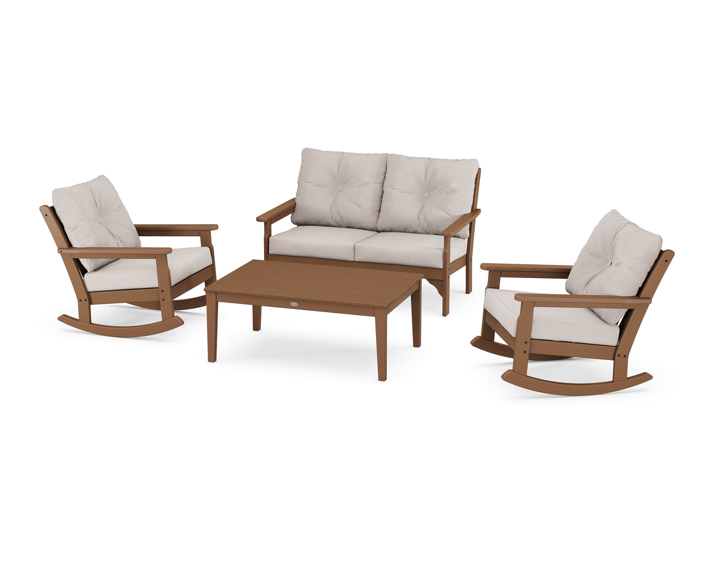 Vineyard 4-Piece Deep Seating Rocking Chair Set