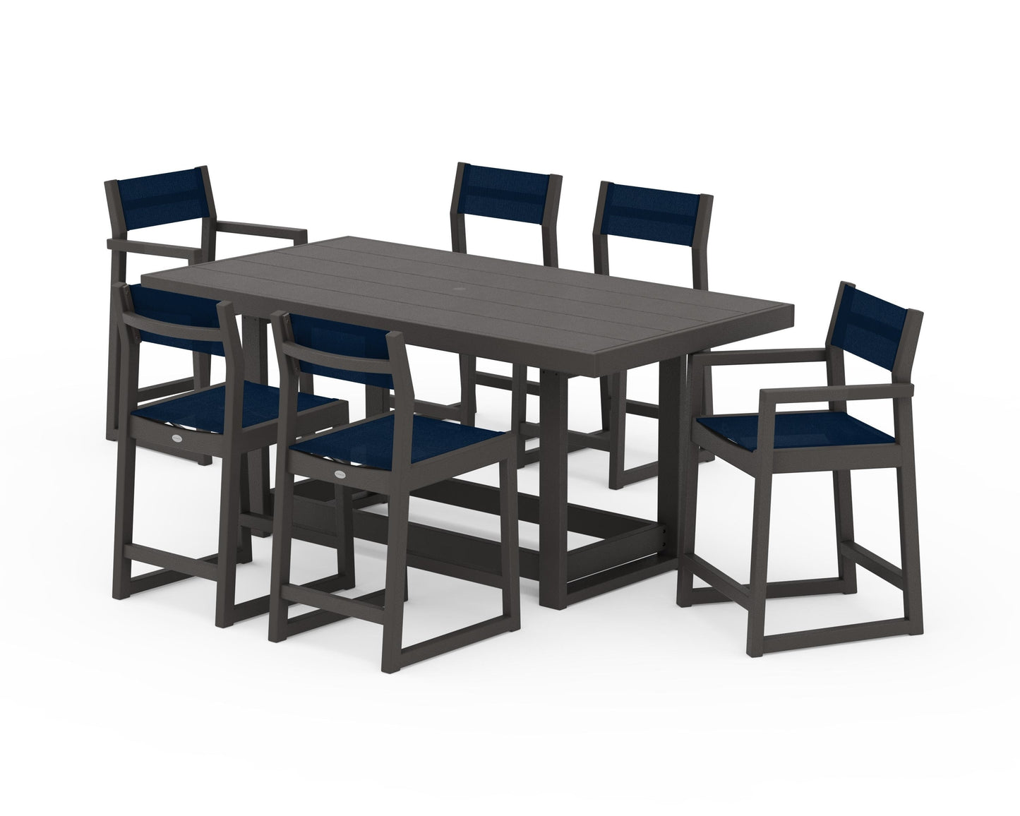 EDGE Sling 7-Piece Counter Table Set