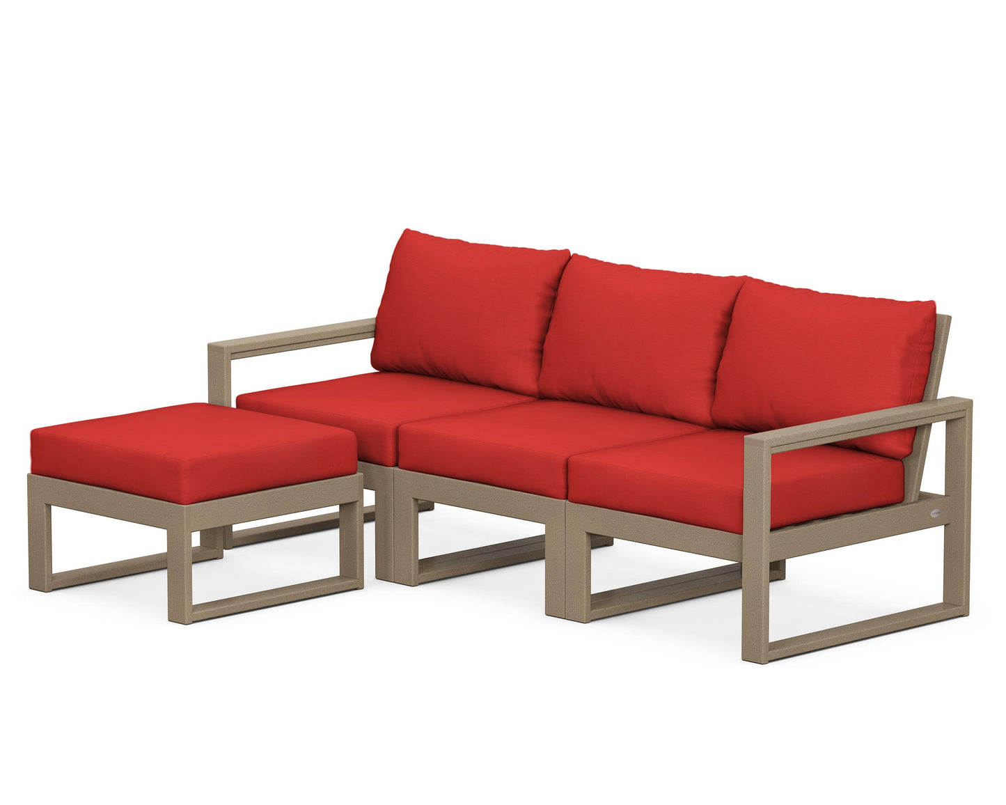 EDGE 4-Piece Modular Deep Seating Set with Ottoman